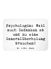 Mr. & Mrs. Panda Magnet Spruch Psychologin Gedanken mit Spruch in Weiß