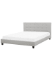 Beliani Doppelbett LA ROCHELLE in Grau - (W) 190 x (H) 108 x (L) 218 cm