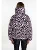 faina Steppjacke Mit Zebra-Print in Mauve Zebra