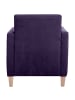 58 aufm Kessel SESSEL Karol Bezug Veloursstoff Buche natur / violett