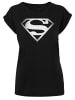 F4NT4STIC T-Shirt DC Comics Superman Spot Logo in schwarz