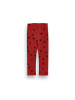 Coccodrillo Gerippte Leggings mit langem Bein in dunkelrot