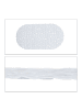relaxdays Badewannenmatte in Weiß - (B)36 x (T)68 cm