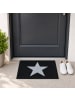 relaxdays Fußmatte Stern in Schwarz - (B)60 x (T)40 cm