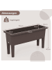COSTWAY 2er Set Hochbeet 80x30x40cm in Braun