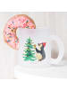 Mr. & Mrs. Panda Kaffeetasse Pinguin Weihnachtsbaum ohne Spruch in Transparent