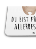 Mr. & Mrs. Panda Bierfilz Bär und Hase Umarmen mit Spruch in Weiß