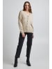 Pulz Strickjacke PZSARA Loose fit in White Pepper Melange