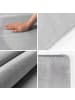 KADIMA DESIGN Teppich Kurzflor Uni-Farbe Microfaser Antirutsch Wohnzimmer waschbar in Silber