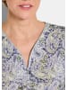 GOLDNER Kurzgröße:  Viskoseshirt mit Paisley-Muster in flieder / grün / gemustert