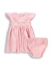 Coccodrillo Baumwollkleid mit kurzen Ärmeln in gedämpftes Rosa
