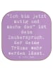Mr. & Mrs. Panda Coaster Spruch Mutig zu sich selbst stehen mit ... in Lavendeltraum