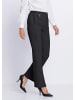 GOLDNER Kurzgröße:  Elegante Stretchhose mit Bügelfalten in schwarz