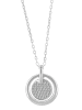 Adeliás Damen Halskette mit Anhänger – aus 925 Silber in silber