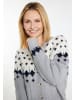 usha BLUE LABEL Damen Strickcardigan in Grau Mehrfarbig