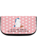 Mr. & Mrs. Panda Kosmetiktasche Einhorn Teddy mit Spruch in Rot Pastell