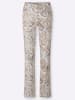 WITT WEIDEN Druckhose in ecru-sesam-bedruckt