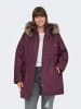 ONLY Carmakoma Langer Parka in Mauve Wine