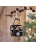 Chic Antique Chic Antique Vintage Deko SKILIFT Antik Braun mit Schneeflocke 11x7 cm