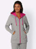 WITT WEIDEN Sweatjacke in grau-pink