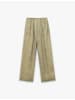 KOTON HOSEN in Khaki Gemustert