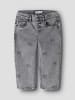 name it Jeans Herzchenprint NMFBELLA MOM SHAPED JEANS in Grau
