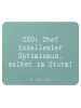 Mr. & Mrs. Panda Mauspad Spruch ZeichenO Optimismus mit Spruch in Meeresbrise