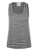 My Essential Wardrobe Jerseytop LisaMW Loose fit in Black W.White stripe