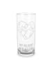 Mr. & Mrs. Panda Wasserglas Otter Valentine mit Spruch in Transparent