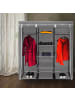 relaxdays 1x Faltschrank in Anthrazit - (B)148 x (H)173 x (T)42,5 cm