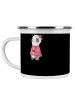 Mr. & Mrs. Panda Camping Emaille Tasse Brautjungfern Wunder mit ... in Schwarz