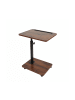relaxdays Beistelltisch "Industrial" in Braun/ Schwarz - 48–84 cm
