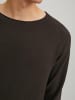 Jack & Jones Rundhals Strickpullover Langarm Sweater aus Baumwolle JJEHILL in Dunkelbraun