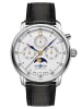 Zeppelin Herrenuhr Barcelona Quarz Mondphase Weiß / Anthrazit / Silber