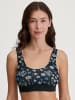 Calida Bustier in black print