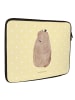 Mr. & Mrs. Panda Laptop Tasche Murmeltier ohne Spruch in Gelb Pastell