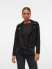 Vero Moda Stylische Bikerjacke mit Reißverschlusstaschen und Nieten. in Schwarz