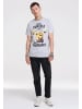 Logoshirt Print T-Shirt Minions in grau-meliert