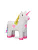 relaxdays 3x Pinata "Einhorn" in Weiß-Rosa - (B)43 x (H)47 x (T)13 cm