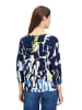 Betty Barclay Strickpullover mit Print in Dunkelblau/Weiß