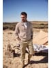 JP1880 Sweatjacke in braun grau