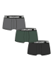 Urban Classics Boxershorts in grey+darkgreen+black