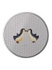 Mr. & Mrs. Panda Blechdose rund Pinguin Liebe ohne Spruch in Grau Pastell
