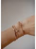 Hey Happiness Vergold. Armband Schlangenkette Edelstahl in Rosegold - (L) 15,5-19,5