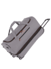 travelite Basics - Rollenreisetasche 98/119L 70 cm erw. (bordeaux) in grey/orange