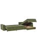 Beliani Schlafsofa INNVIK in Grün - (W) 370 x (H) 90 x (L) 200 cm