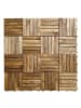 home24 6er-Set Terrassenfliese Granyo 50x50 cm in Akazie Braun