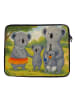 Mr. & Mrs. Panda Laptop Tasche Koala Familie Design ohne Spruch in Weiß