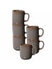 Ritzenhoff & Breker 6er Set Henkelbecher Malaga in 380 ml in Grau