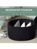 HOMCOM Sitzbank in Schwarz 71L x 52B x 42H cm